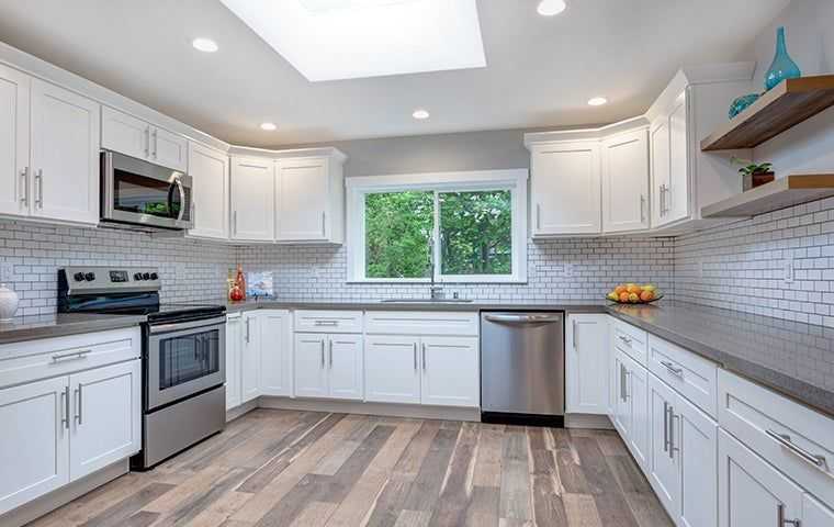 a clean residential kitchen